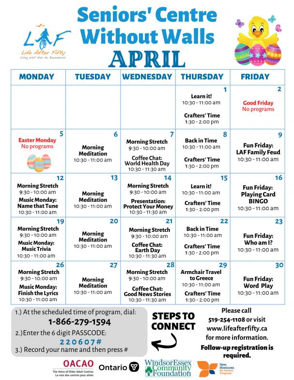 See what we've got planned in April!